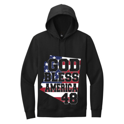 Unisex Fleece God Bless America Hoodie  Thumbnail